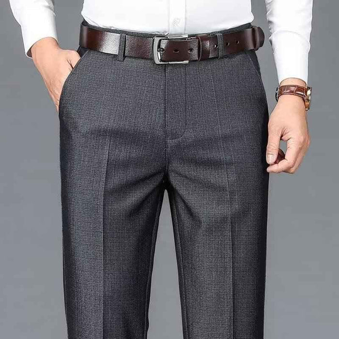 Black Stylish 3Sixty5 Precision Fit Executive Trousers for men, tailored pants with a sleek, professional look.