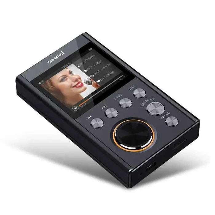 Mead's Supply & Equipment Outdoors HiFi lossless MP3 music player with DSD, FLAC, and ALAC support, compact digital audio device.