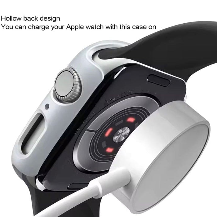 Black protective case for Apple Watch Series 11 46mm, designed to fit and protect the watch with a hollow design.