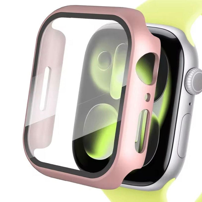 Apple Watch Series 11 46mm rose gold protective watch case, durable and stylish for secure watch safeguarding.