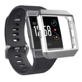 Silver protective case for Fitbit Ionic smartwatch, designed to safeguard the device with a sleek, durable cover.