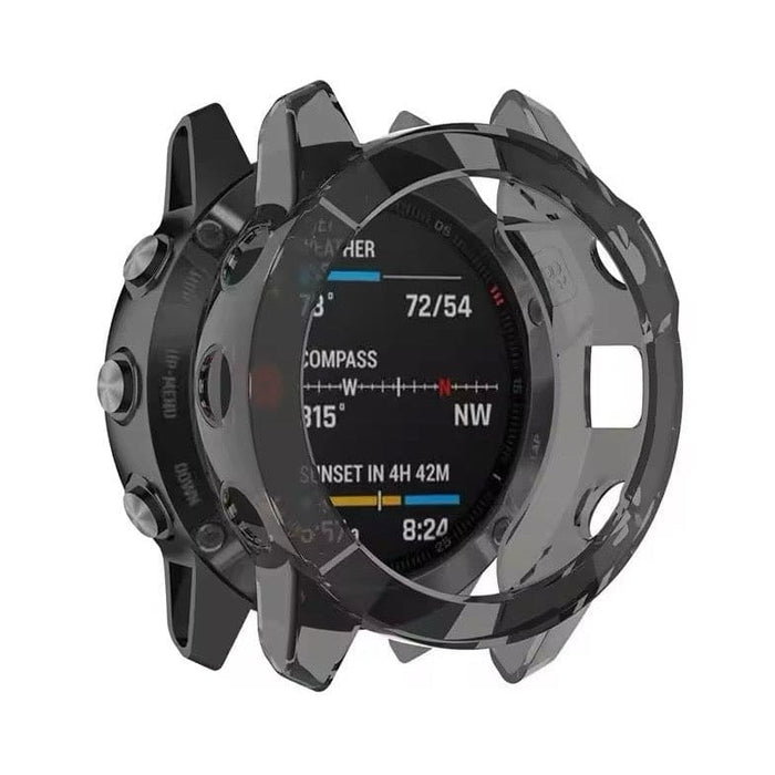 Black protective case for Garmin Enduro smartwatch, designed for durability and secure fit.