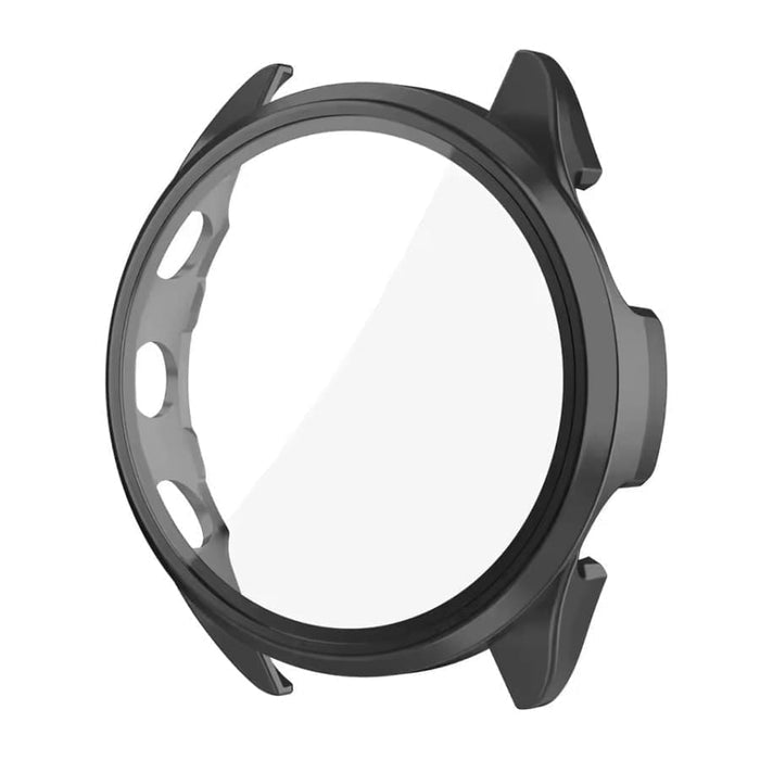 Black protective watch case for Garmin Forerunner 570 (42mm), designed to shield and secure the smartwatch.