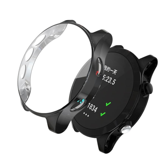Black protective case for Garmin Forerunner 745 smartwatch, designed to safeguard the device from scratches and impacts.