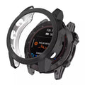 Black protective watch case for Garmin Quatix 7, designed to safeguard the Garmin Quatix 7 watch.