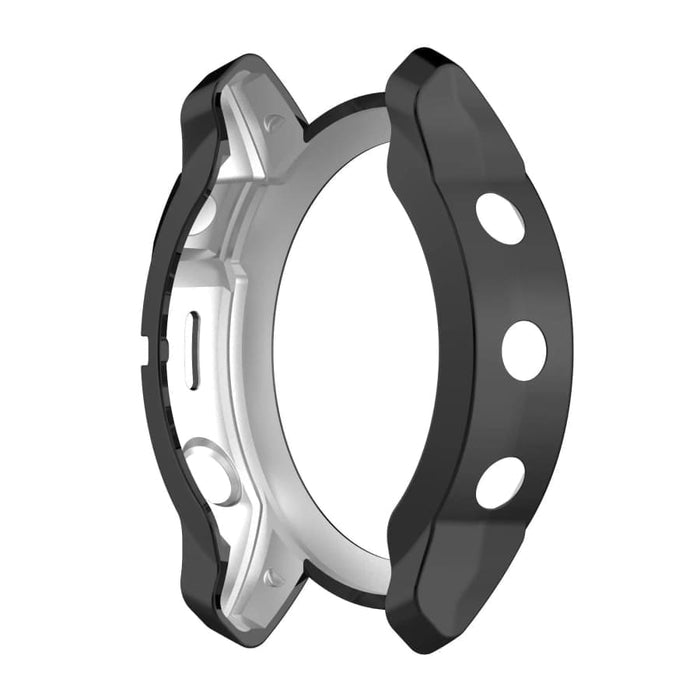 Black protective watch case for Garmin quatix 7, made by That Watch Shop, showing the durable, snug fit design for the Garmin device.