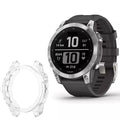 Clear protective case for Garmin quatix 7X watch, showcasing durable, transparent cover designed for watch protection.