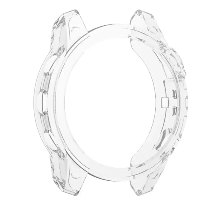 Clear protective watch case for Garmin quatix 7X, designed to shield the device from scratches and impacts.