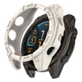Ivory protective watch case for Garmin Tactix 8 47mm, designed to safeguard the Garmin smartwatch from scratches and impacts.
