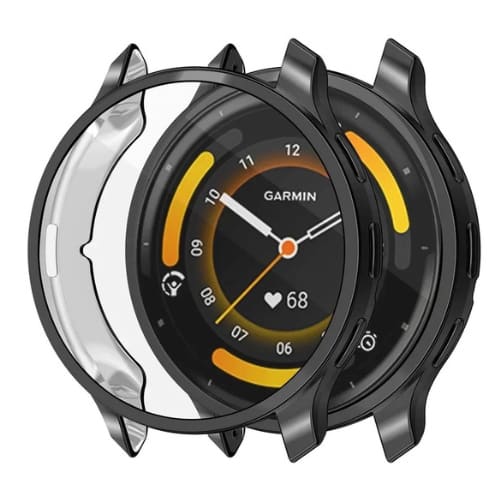 Black protective watch case for Garmin Venu 3, designed by That Watch Shop, providing durable coverage for smartwatch protection.