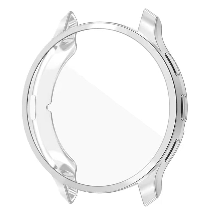 Clear protective case for Garmin Venu 3 watch, silver color, designed to safeguard the watch with a sleek fit.