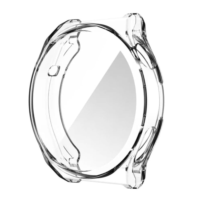Clear protective case for Huawei GT3 42mm watch with silver ring, designed to safeguard and enhance the watch's appearance.