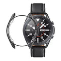 Black protective case for Samsung Galaxy Watch 3 45mm, designed to safeguard the watch with a sleek, durable cover.