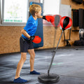 Dealon online.nz boxing gloves set with free-standing punch speed ball and home gym punching bag for boxing training.