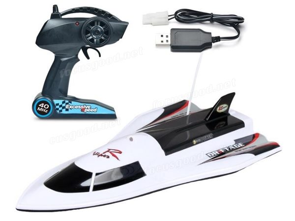 High-powered 40cm RC racing boat by dealonlinenz, sleek design for high-speed water racing.