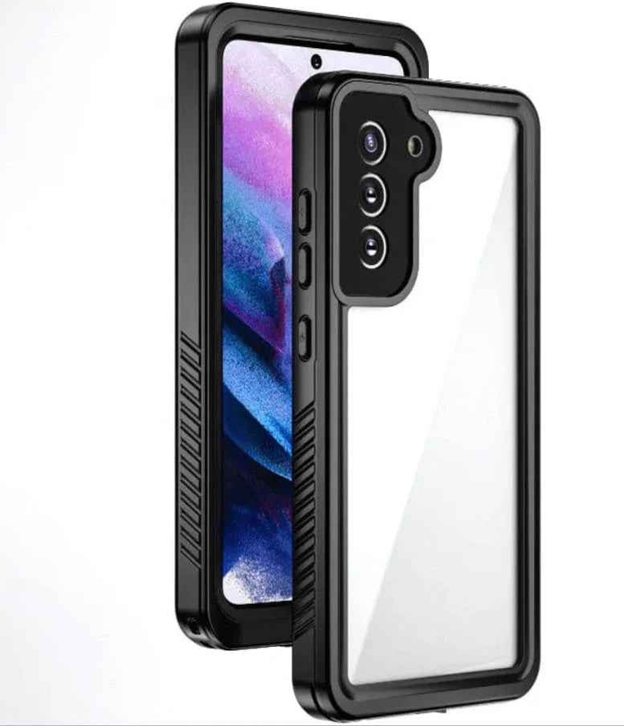 Redpepper Samsung S23 waterproof case by TechPlus, full-body shockproof mobile phone cover with durable protection.
