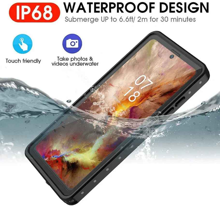 Techplus Redpepper waterproof shockproof case for Samsung Note 20 Ultra, showing durable protective design and vibrant red color.