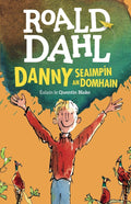 Irish book cover with a boy in a red sweater, pheasants, and a paper airplane on orange and green background.
