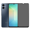 Samsung Galaxy A06 glass privacy screen protector by TechPlus, showing the clear, durable screen protection with privacy filter.