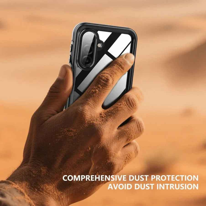 Techplus Samsung Galaxy A17 5G waterproof phone case in red pepper color offering full body protection.