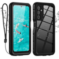 Techplus Samsung Galaxy A24 4G waterproof phone case in red pepper color, full protection with rugged design and secure fit.