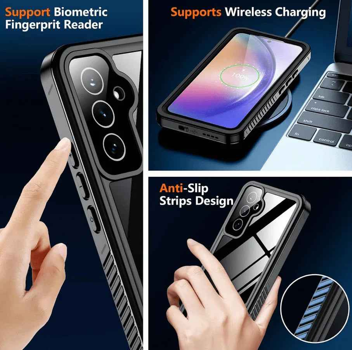 Techplus waterproof red pepper Samsung Galaxy A54 5G mobile phone case with full protection, durable and stylish design.