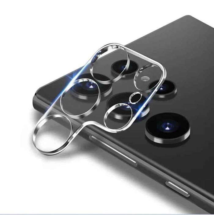 Samsung Galaxy S24 Ultra rear back camera glass replacement lens cover by TechPlus showing the new camera lens cover.