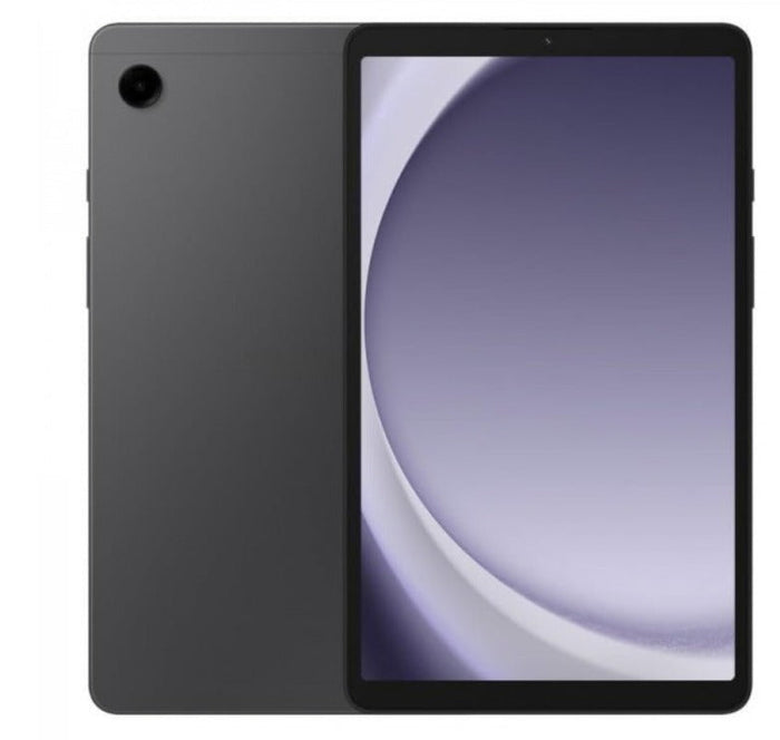 Transparent Samsung Galaxy Tab A9 clear acrylic case with slim shockproof design, showing the device inside.