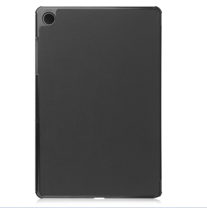 Samsung Galaxy Tab A9+ tri-fold protective case by TechPlus with stand mode, slim, shockproof cover for tablet protection.