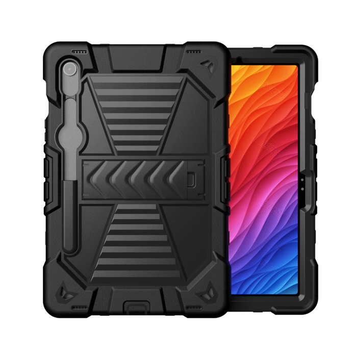 Samsung Galaxy Tab S10 Lite rugged shockproof case with kickstand, designed for durability and added protection.