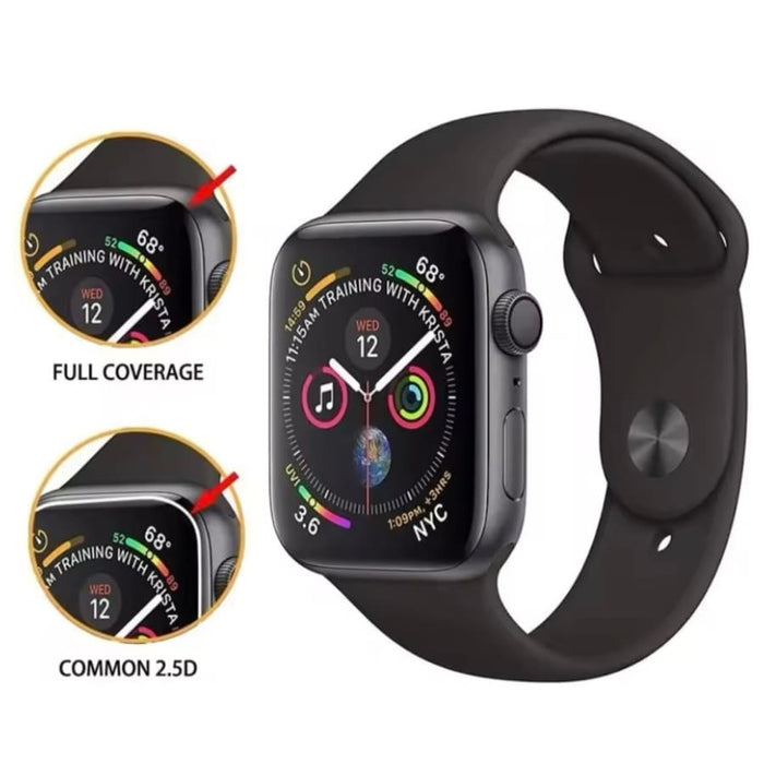 Pack of 2 Apple Watch Series 11 46mm screen protectors by That Watch Shop, clear protective film for smartwatch screens.