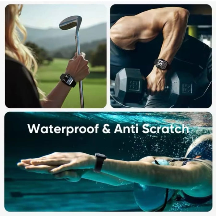 Pack of two Apple Watch Series 11 46mm screen protectors from That Watch Shop, designed to shield the watch display from scratches.