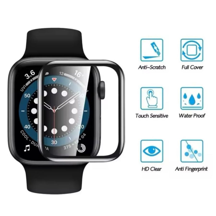 Pack of 2 Apple Watch Series 11 46mm screen protectors by That Watch Shop, clear protective covers for smartwatch screens.