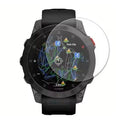 Garmin epix Pro (Gen 2) 47mm watch screen protector on a smartwatch showing a map display.