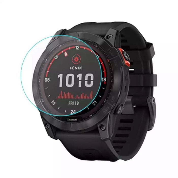 Garmin fenix 5S series watch screen protector, clear and durable, designed to shield the smartwatch display from scratches and impacts.