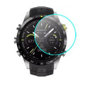 Black Garmin MARQ Gen 2 Series watch screen protector on round smartwatch, providing durable screen protection for Garmin smartwatches.