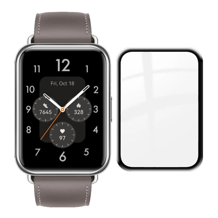 Huawei Watch Fit 2 screen protector from That Watch Shop showing a clear, durable protective film for smartwatch display.