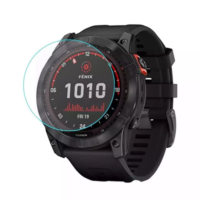 Pack of 2 Garmin Fenix 6X/6X Pro watch screen protectors by That Watch Shop, clear and durable protection for your smartwatch.