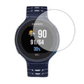 Garmin Forerunner 630 smartwatch with navy Series Screen Protector, showing a close-up of the protective film on the watch face.