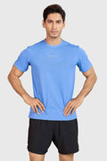 Blue Slate Running T-shirt by Fuaark Nz, casual men's T-shirt with athletic-inspired design and comfortable fit.