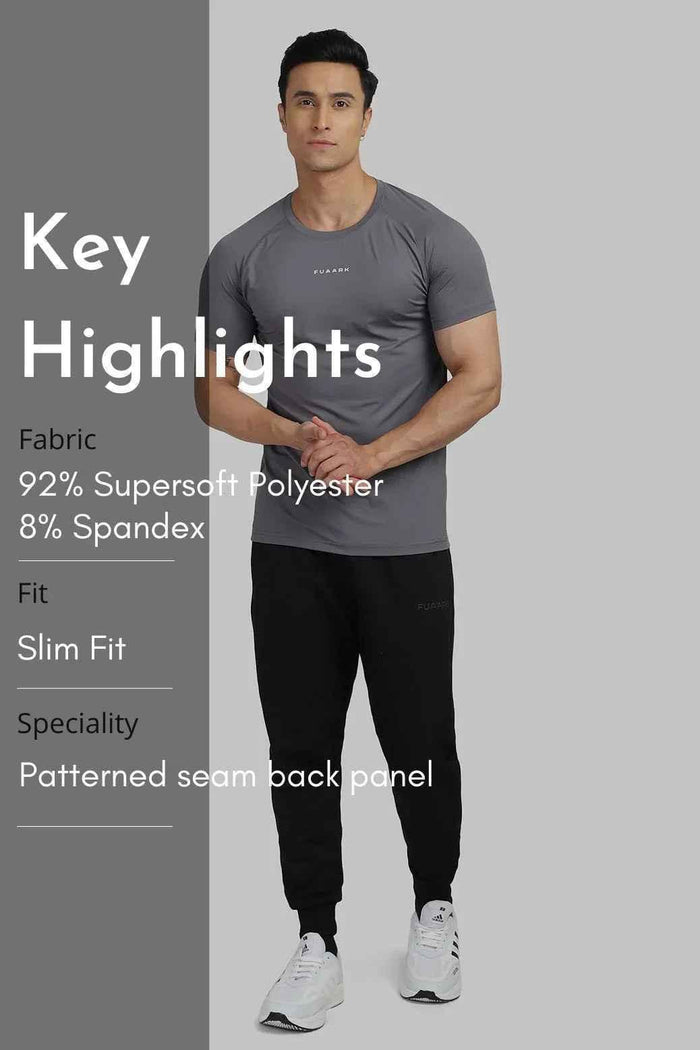Fuaark Nz grey T-shirt for men, featuring a sleek design, casual fit, and comfortable fabric ideal for everyday wear.