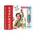 SmartMax Start Plus box showing a smiling child building with colorful magnetic rods and white spheres. Age 1-6.