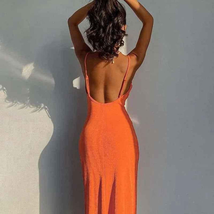 Khaki Stylish 3Sixty5 smooth knit slit dress featuring a fitted silhouette and side slit, perfect for elegant casual wear.