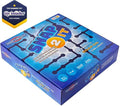 Blue board game box for Snap 2 It featuring circuit board graphics, a honeycomb pattern, and Toy Insider award seal.