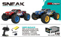 Dealonlinenz SNEAK Mountain Crazed Cross-Country Racing Car 1:12 scale, detailed remote-controlled vehicle in green and black.