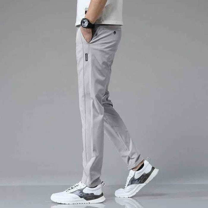 Black Stylish 3Sixty5 Soft-Form men's casual trousers, tailored pants with a comfortable fit and modern design.