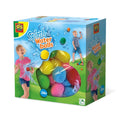 Brightly colored box of 28 soft, neon water balls with a clear window and photos of kids playing outdoors.