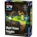 Box packaging featuring a boy wearing glowing green goggles with an attached headlamp and fold-out magnifying lenses.