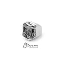 Stainless steel Eagle Cast Ring by Glitters, featuring a detailed eagle design on a sleek, polished band.