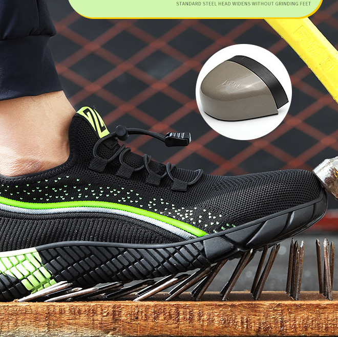 Lightweight steel toe summer work shoes with anti-piercing safety features, ideal for hiking and outdoor activities by dealonline.co.nz